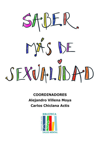 Saber más de sexualidad  | Chiclana Actis, Villena