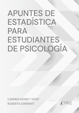Apuntes de estadística para estudiantes de psicología  | MORET-TATAY, DIAMANTI