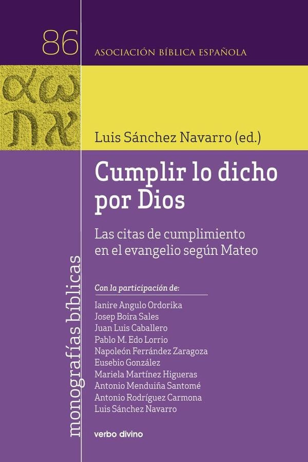 Cumplir lo dicho por Dios | Luis Sánchez Navarro