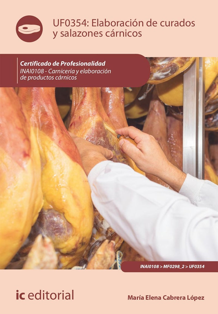 Elaboración de curados y salazones cárnicos. INAI0108 - Carnicería y elaboración de productos cárnic | María Elena Cabrera López
