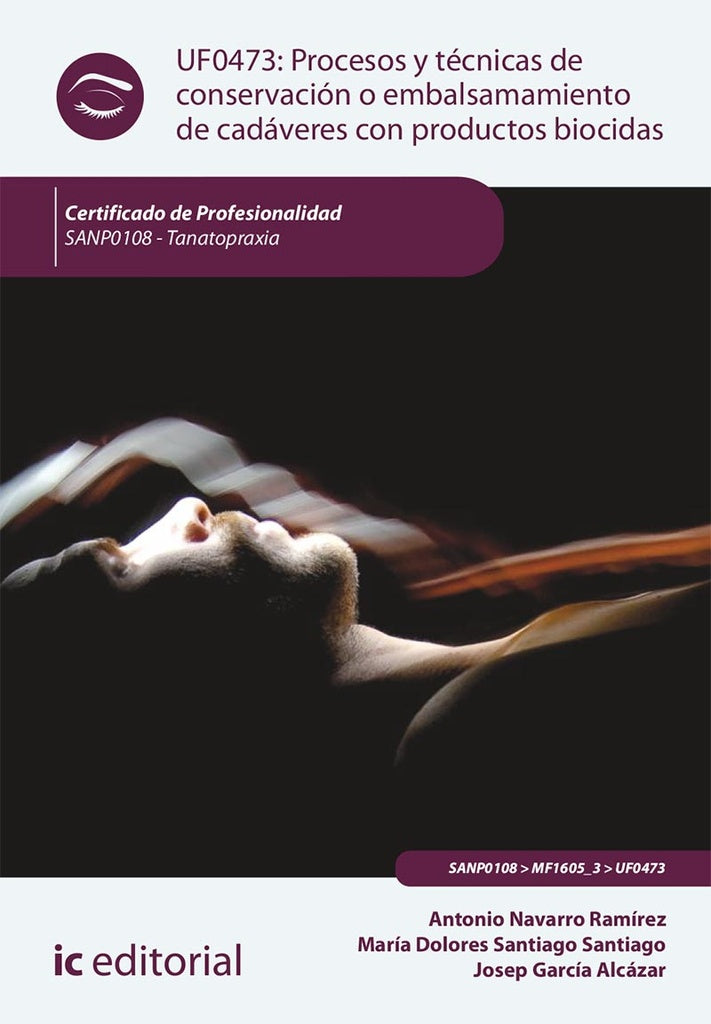Procesos y técnicas de conservación o embalsamamiento de cadáveres con productos biocidas. SANP0108  | Navarro Ramírez, Santiago Santiago y otros