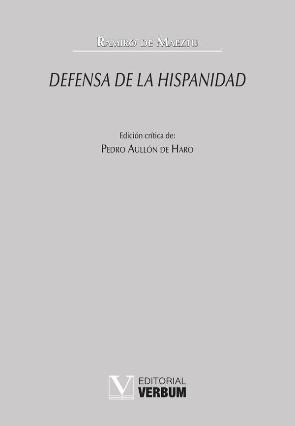 Defensa de la Hispanidad | RAMIRO DE MAEZTU