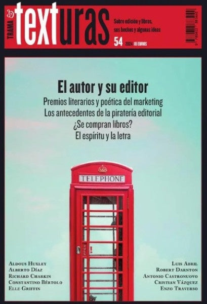 Texturas 54: El autor y su editor | Varios Autores