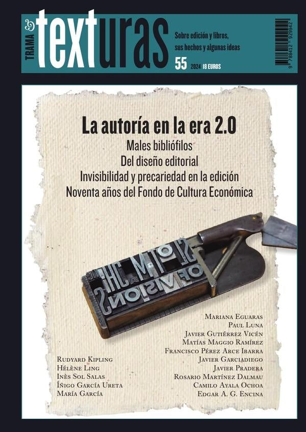 Texturas 55: La autoría en la era 2.0 | Varios Autores