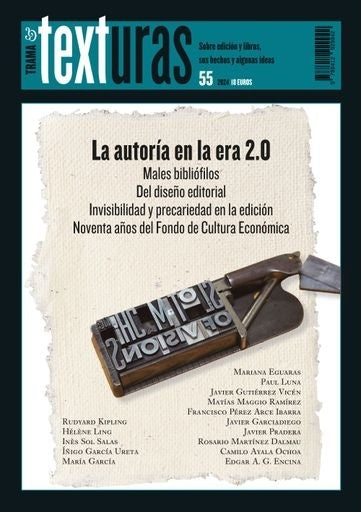Texturas 55: La autoría en la era 2.0 | Varios Autores