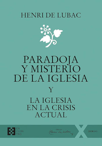 Paradoja y misterio de la Iglesia | HENRI  DE LUBAC