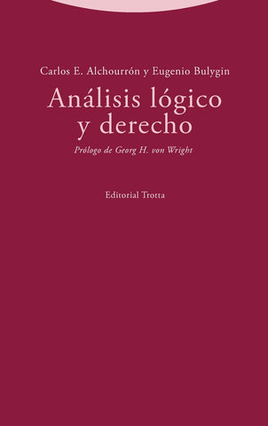 ANALISIS LOGICO Y DERECHO | CARLOS/ BULYGIN  EUGENIO ALCHOURRON