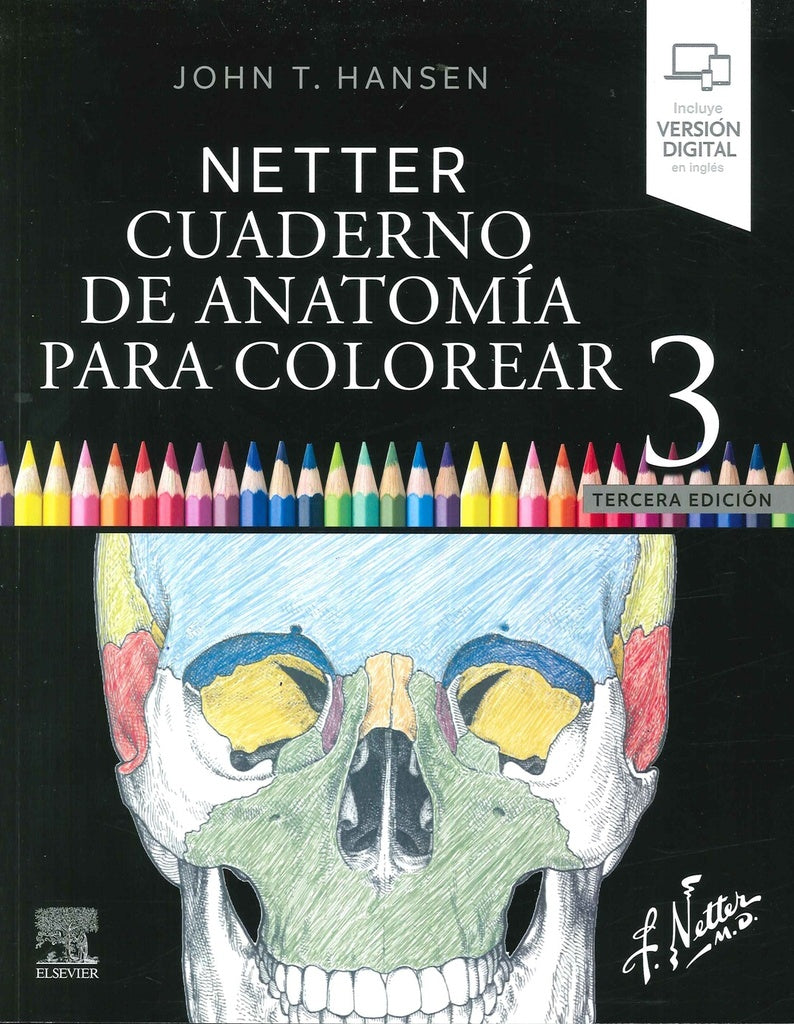 NETTER. CUADERNO DE ANATOMÍA PARA COLOREAR.. |  John T.  Hansen