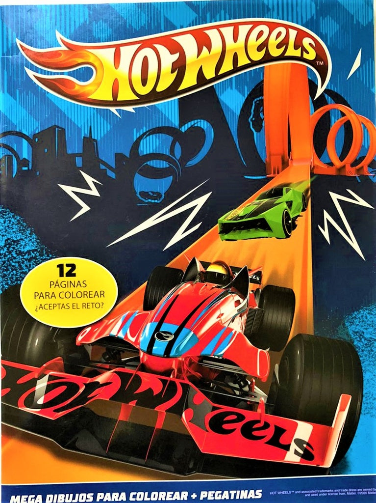 MEGA DIBUJOS COLORAR HOT WHEELS | VACIO