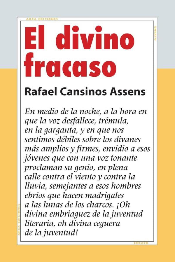 El divino fracaso | Rafael Cansinos Assens
