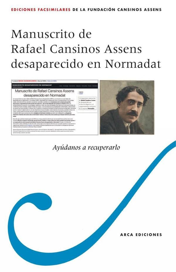 Manuscrito de Rafael Cansinos Assens desaparecido en Normadat | Fundación Archivo Rafael Cansinos Assens
