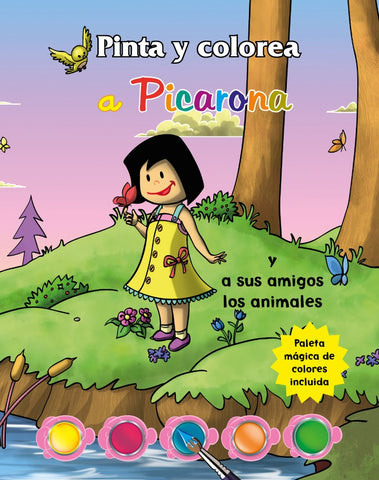 PINTA Y COLOREA A PICARONA | sin autor