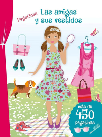 PEGATINAS. LAS AMIGAS Y SUS VESTIDOS..