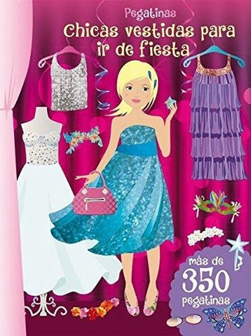 PEGATINAS. CHICAS VESTIDAS PARA IR DE FIESTA..
