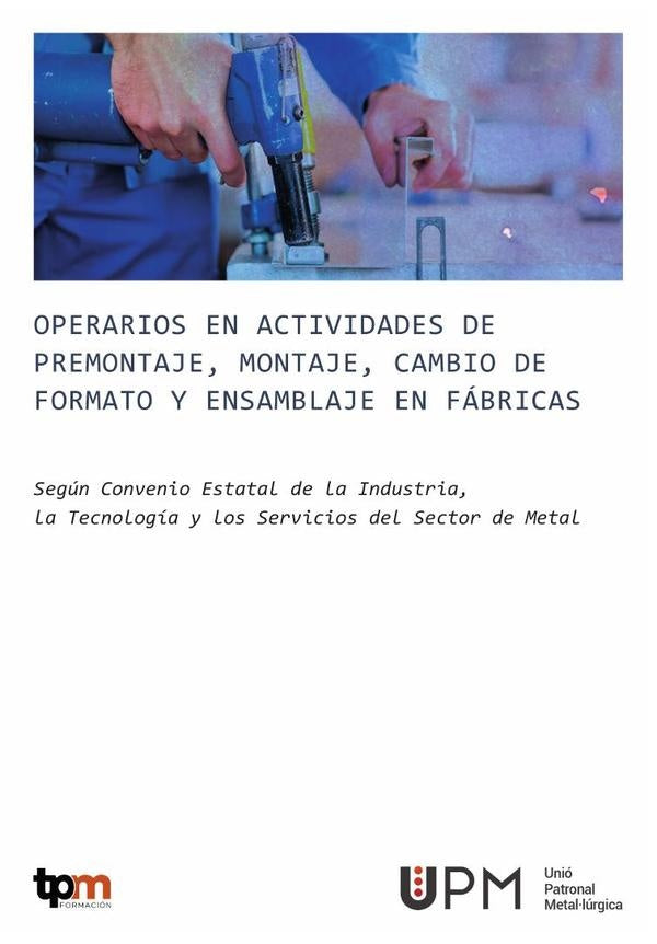C.9 Operarios en actividades de premontaje, montaje, cambio de formato y ensamblaje en fábricas | FEMEPA  PRL