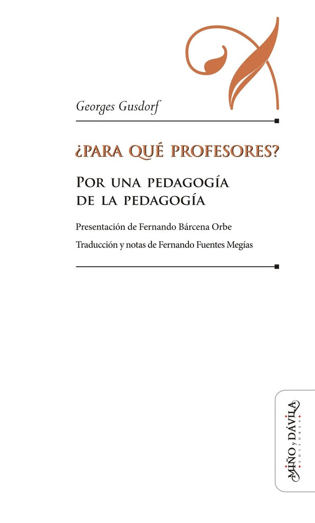 Para qué profesores? | Georges Gusdorf
