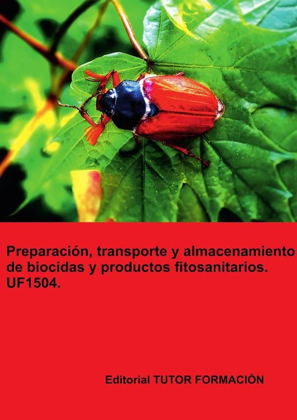 Preparación, transporte y almacenamiento de biocidas y productos fitosanitarios. UF1504. | Raquel García Laureano