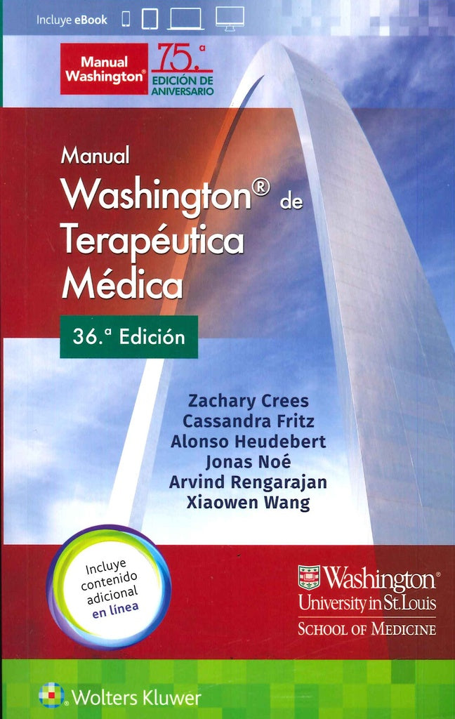 MANUAL WASHINGTON DE TERAPEUTICA MEDICA ED 36ª | CREES, FRITZ y otros