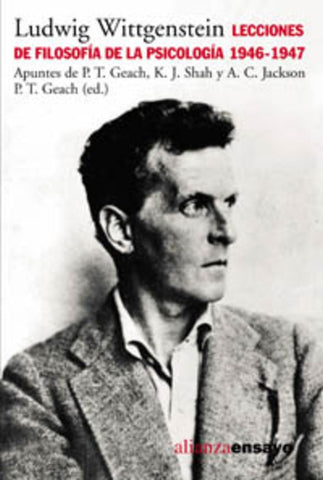 Lecciones de filosofia de la psicología 1946-1947 | Wittgenstein