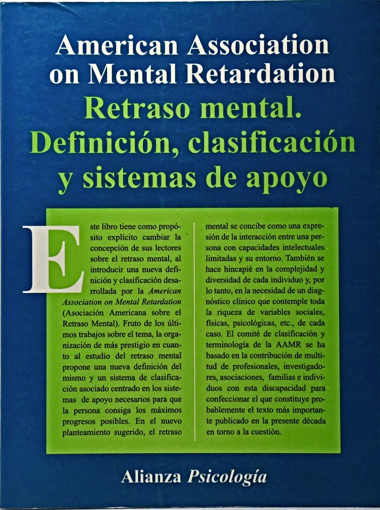 RETRASO MENTAL.. | AMERICAN ASSOCIATION ON METAL RETARDATION .