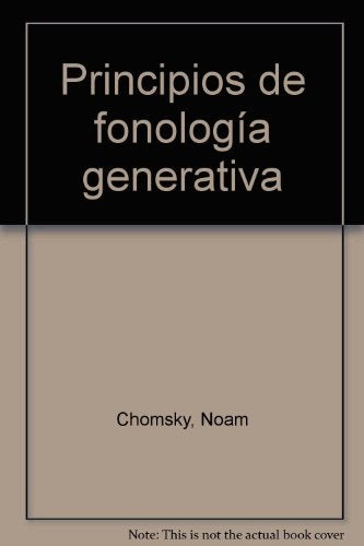 PRINCIPIOS DE FONOLOGÍAN GENERATIVA.. | Noam Chomsky