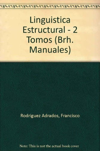 LINGUISTICA ESTRUCTURAL II.. | Francisco ; Rodríguez Somolinos  Juan Rodríguez Ad