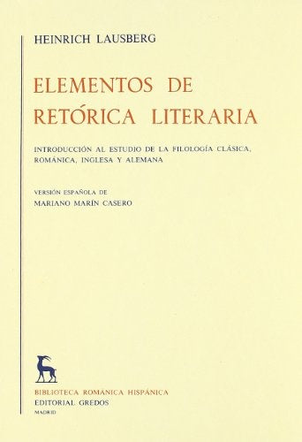 ELEMENTOS DE RETÓRICA LITERARIA: | Heinrich Lausberg