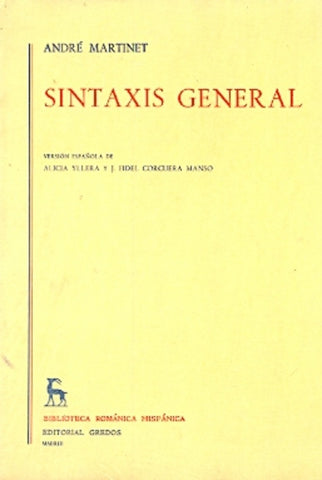 SINTAXIS GENERAL.. | André Martinet