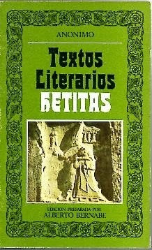 Textos litetarios hetitas | Anónimo