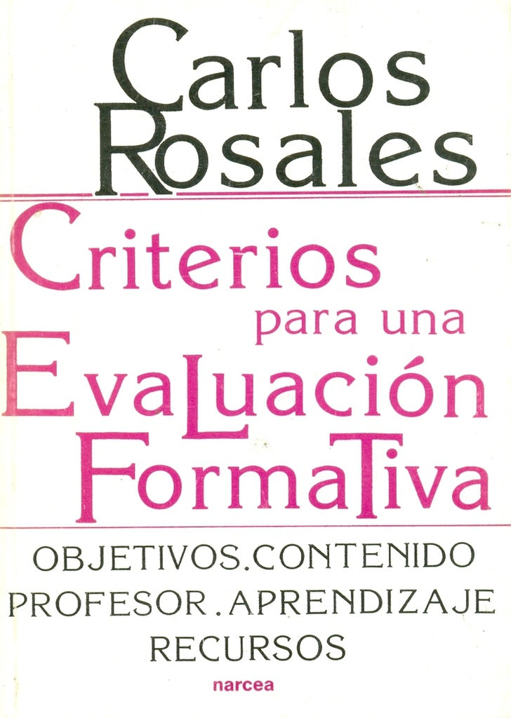 CRITERIOS PARA UNA EVALUACION FORMATIVA