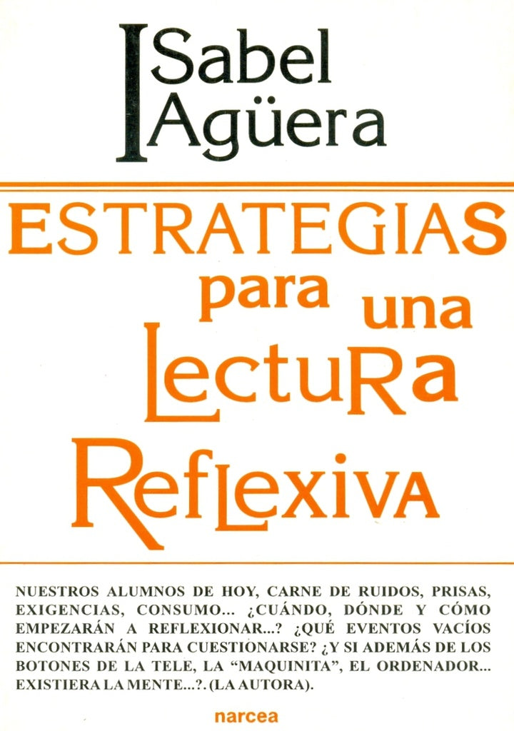 ESTRATEGIAS LECTURA REFLEXIVA.. | Isabel Agüera