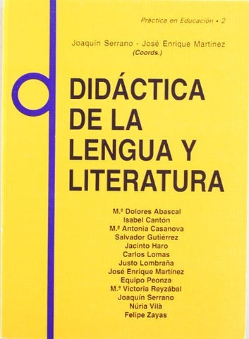 Didactica de la lengua y literatura | Joaquin Serrano