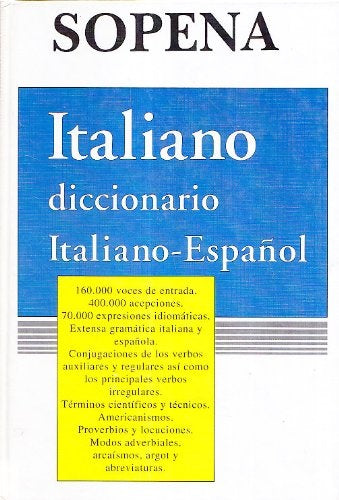 Diccionario Italiano - Espaol 2 Tomos Sopena (Spanish Edition) | EmilioM.Martinez Amador