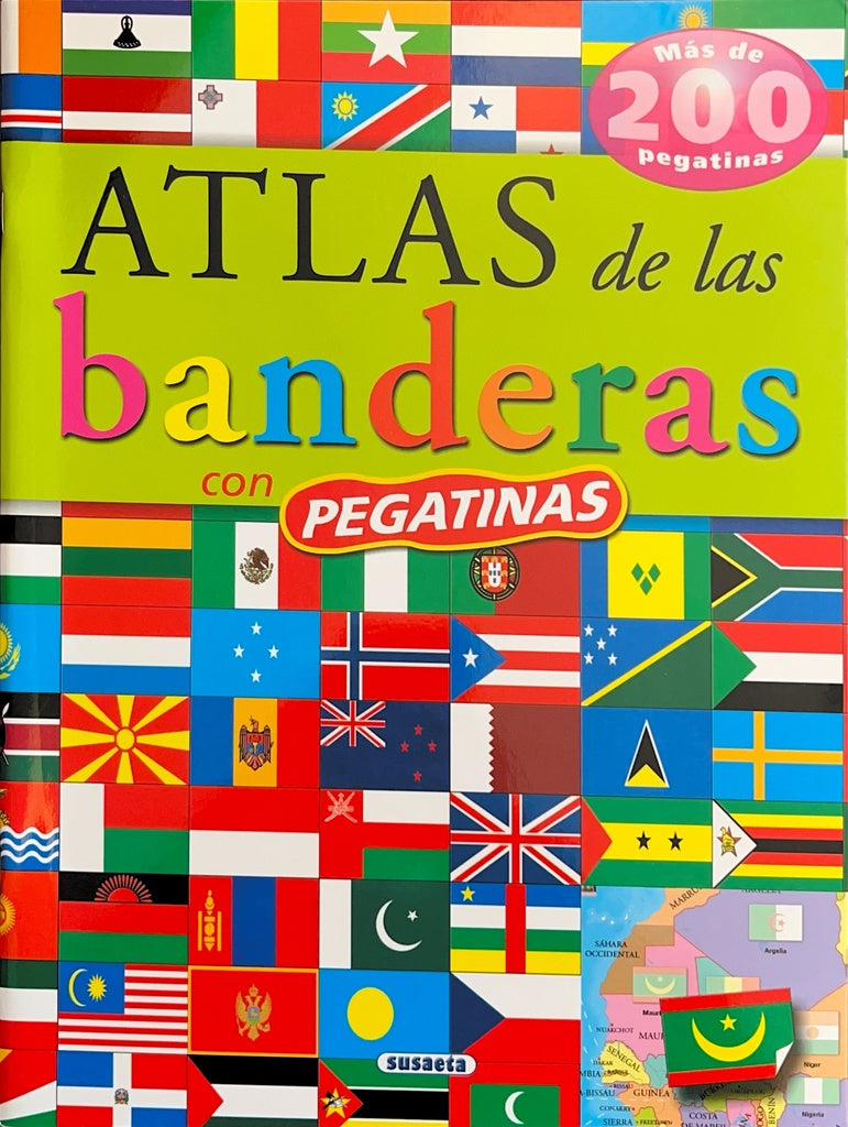ATLAS DE BANDERAS CON PEGATINAS