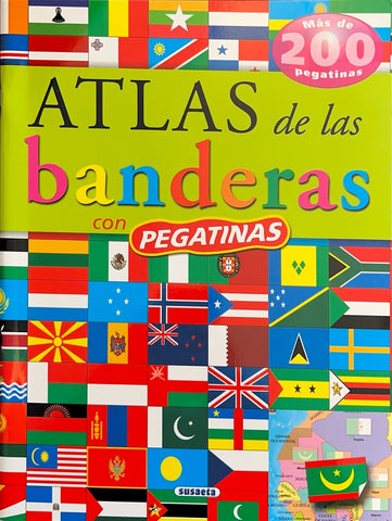 ATLAS DE BANDERAS CON PEGATINAS