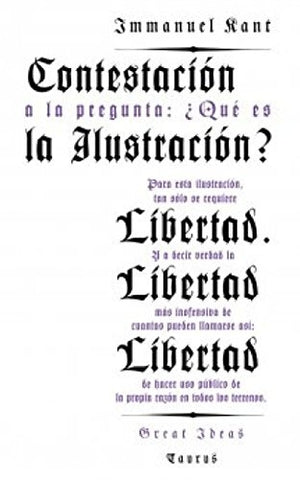 CONTESATACION A LA PREGUNTA..  | Imamnuel Kant