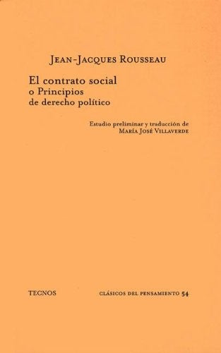 El Contratro Social o principios de derecho político | Jean Jacques Rousseau