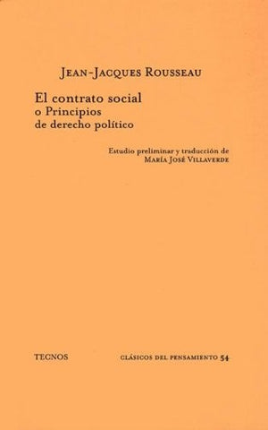 El Contratro Social o principios de derecho político | Jean-Jacques Rousseau