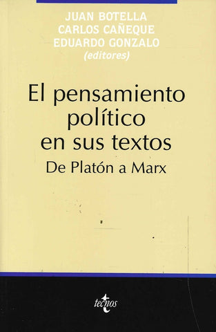 El pensamiento político en sus textos de Platón a Marx | Botella