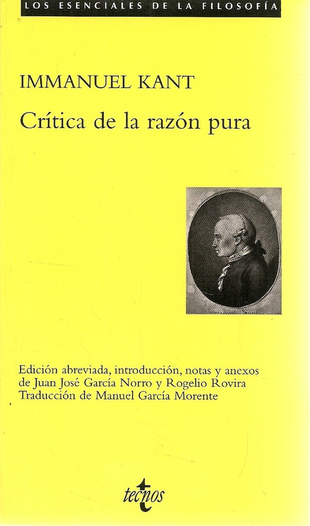 CRITICA DE LA RAZON PURA.. | Kant
