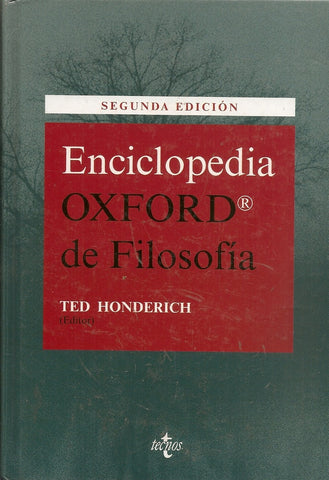 Enciclopedia Oxford de Filosofía Ediciòn  2009 | Honderich