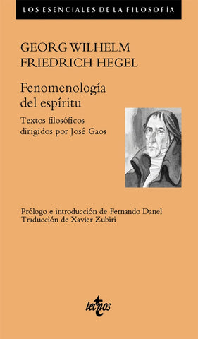 FENOMENOLOGIA DEL ESPIRITU.. | Georg Wilhelm Friedrich Hegel