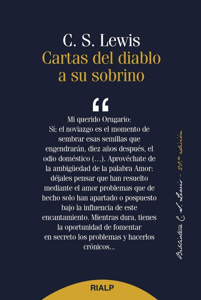 CARTAS DEL DIABLO A SU SOBRINO.. | C. S. Lewis