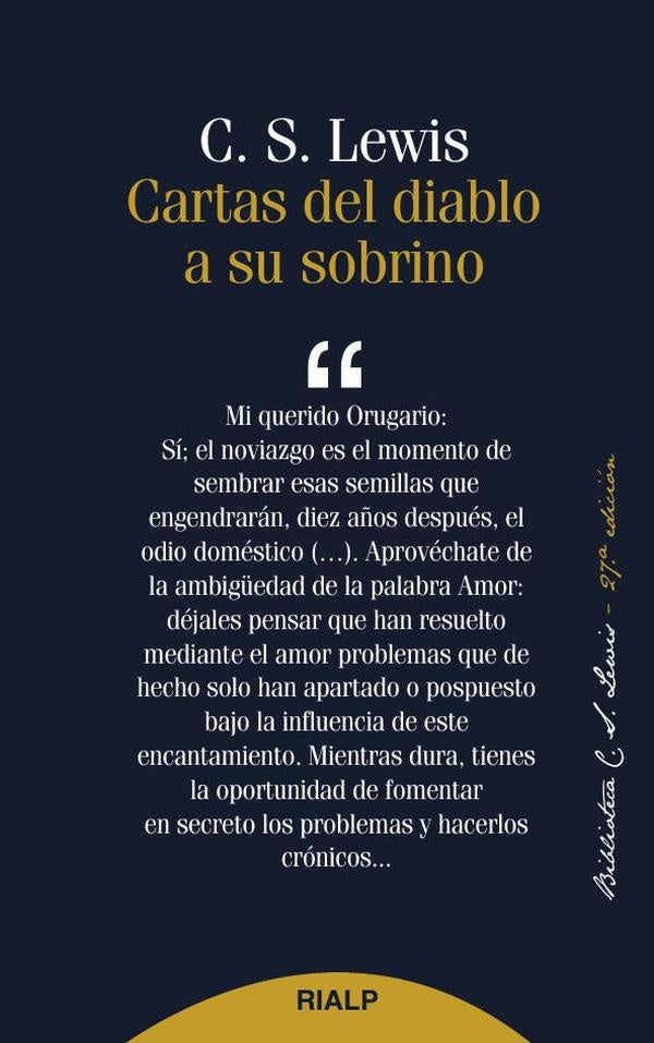Cartas del diablo a su sobrino | C. S. Lewis