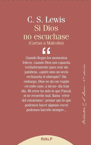 Si Dios no escuchase | C. S. Lewis