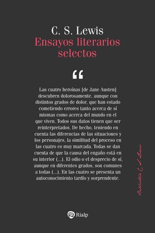 Ensayos literarios selectos | C.S.  Lewis