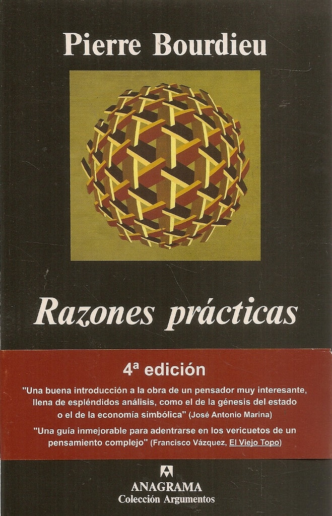 RAZONES PRACTICAS sobre la teoria de la accion  | Pierre Bourdieu