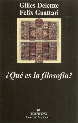 QUE ES LA FILOSOFIA.. | Gilles Deleuze