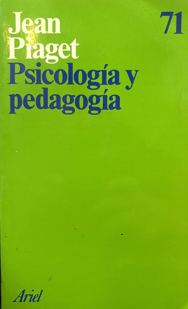 PSICOLOGÍA Y PEDAGOGÍA.. | Jean Piaget
