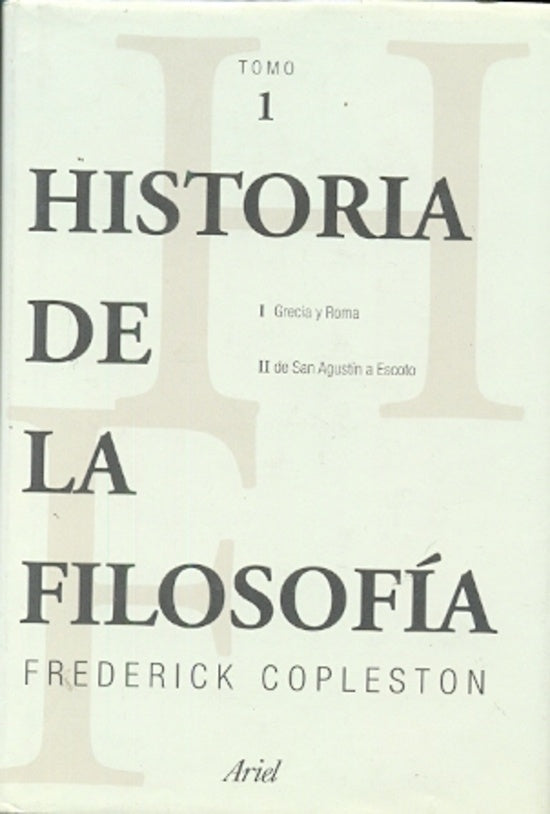 Historia de la Filosofía - Tiomo I | Frederick Copleston